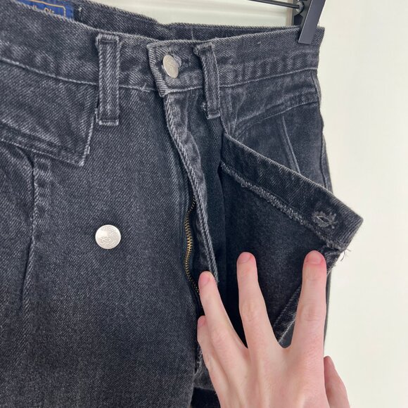 Vintage Panhandle Slim Denim Jeans Moto Punk Grunge Rock Edgy High Rise Waisted - Picture 5 of 13